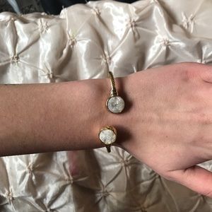 Geode gold bangle